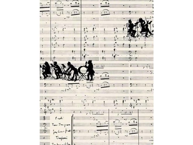 Tashka Decorative notebook Music QU406L A6/224/K line TW
