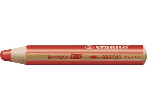STABILO woody 3 in 1, Multifärg, 10 styck