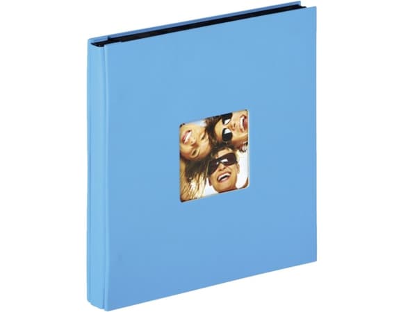 Walther Fun, Lyseblå, 400 ark, 10x15cm, Bokbinding, Papir, Sort