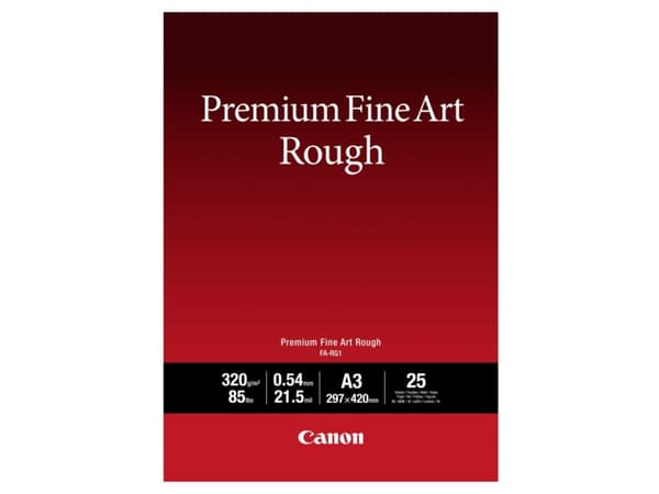 Canon Premium FA-RG1 - Grov - 21,5 mil - A3 (297 x 420 mm) - 320 g/m² - 25 ark konstpapper - för imagePROGRAF PRO-1000