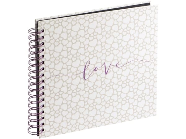 Hama Spiral Bound "Romance" - Album - 80 x 4x6 tum (10x15 cm) - vit, beige x 1