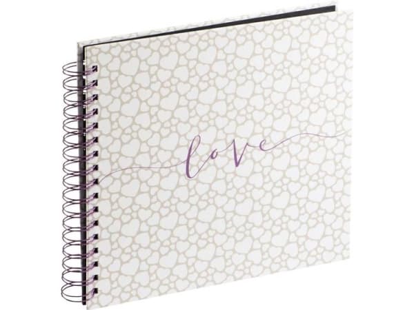Hama Spiral Bound "Romance" - Album - 80 x 4x6 tum (10x15 cm) - vit, beige x 1