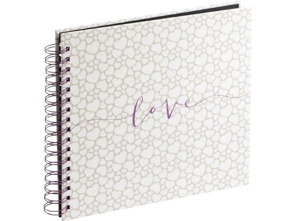 Hama Spiral Bound "Romance" - Album - 80 x 4x6 tum (10x15 cm) - vit, beige x 1