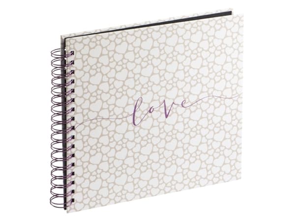 Hama Spiral Bound "Romance" - Album - 80 x 4x6 tum (10x15 cm) - vit, beige x 1