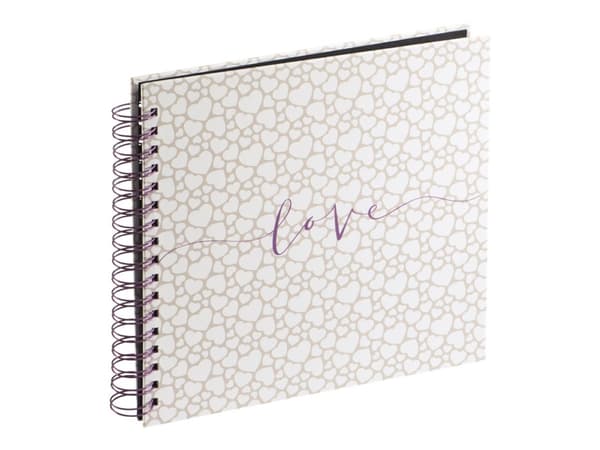 Hama Spiral Bound "Romance" - Album - 80 x 4x6 tum (10x15 cm) - vit, beige x 1