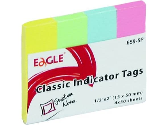 Eagle selvklebende notatbok 15x50 tab 659-5P EAGLE (233796)