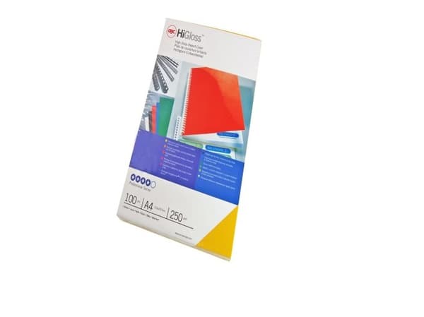 GBC HiGloss - A4 (210 x 297 mm) - blå - 250 g/m² - 100 stk permomslag - for IBICO CombBind ibiMaster 250e
