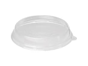 Muovikansi Ø212 mm Pyöreä RPET Kirkas korkea Duni salaattikulhoon Bagasse,4 kpl x 40 kpl/krt