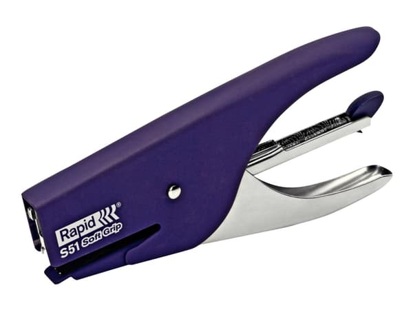 Häftapparat Rapid S51 Soft Grip lila
