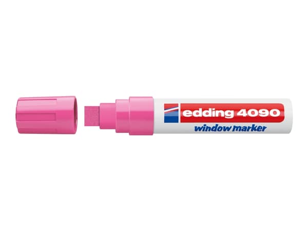 edding 4090 window - Markør - for glass - neonrosa - vannbasert blekk - 4-15 mm