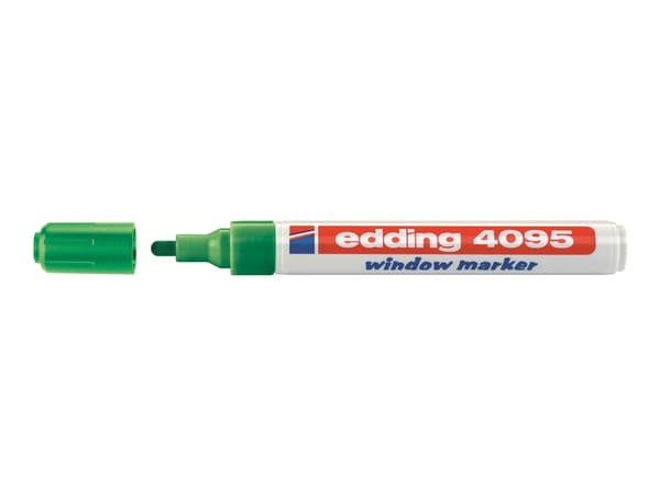 edding 4095 window - Markør - grønn - vannbasert blekk - 2-3 mm