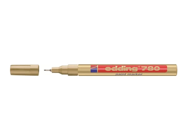edding 780 paint - Markør - permanent - gull - fargeblekk - 0.8 mm