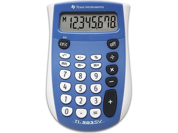 Texas Instruments TI-503 SV - Lommekalkulator - 8 sifre - batteri