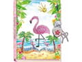 Pikkukuva 2 / 2: Pulio Pecoware riippulukko päiväkirja - Flamingo