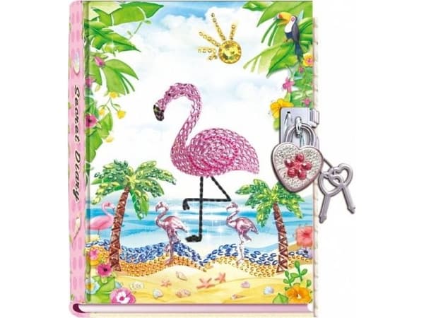 Pulio Pecoware riippulukko päiväkirja - Flamingo