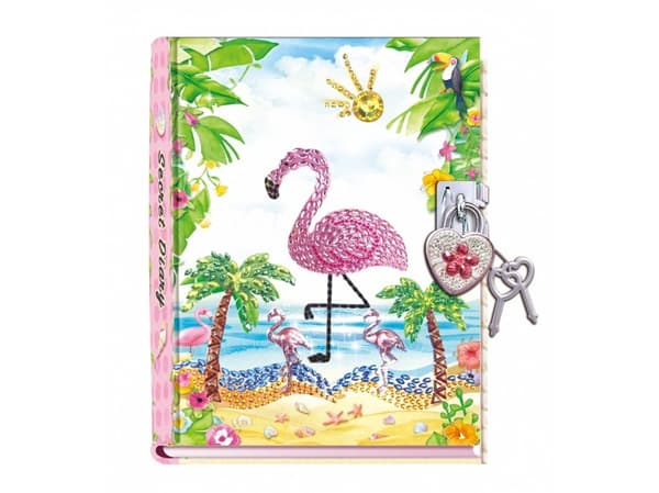 Pulio Pecoware riippulukko päiväkirja - Flamingo