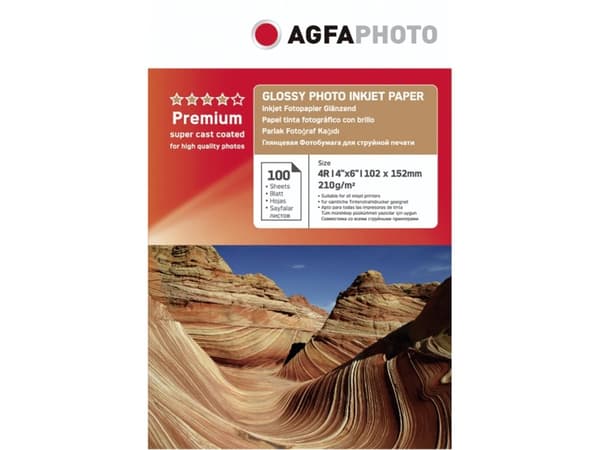 AgfaPhoto - Blank - 100 x 150 mm - 210 g/m² - 100 ark fotopapir