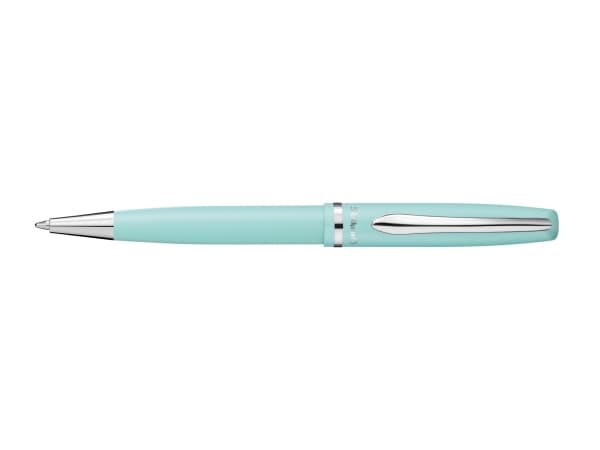 Pelikan Jazz Pastell, Klämma, Indragbar kulspetspenna med vridfunktion, Påfyllnadsbar, Blå, 1 styck, Medium