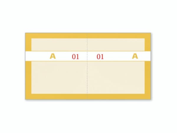 Kuponbog orange 2x1-100 130x70mm 92 2206 40 - (10 stk.)