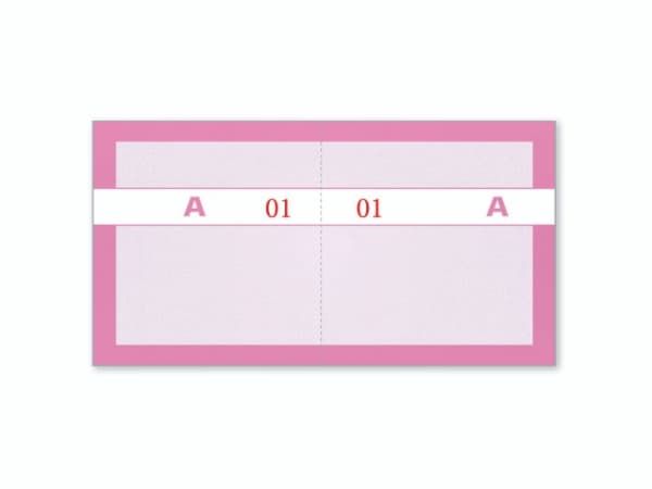 Kuponbog rosa 2x1-100 130x70mm 92 2206 50 - (10 stk.)