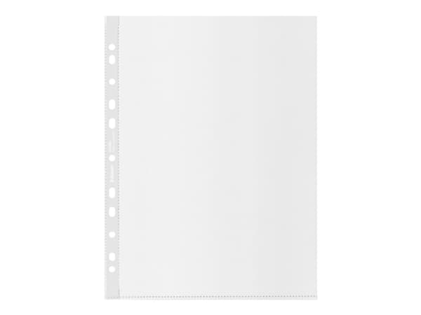 Plastficka Esselte 100 % återvunnen, med hål, A4, 70 µm, 100 st.