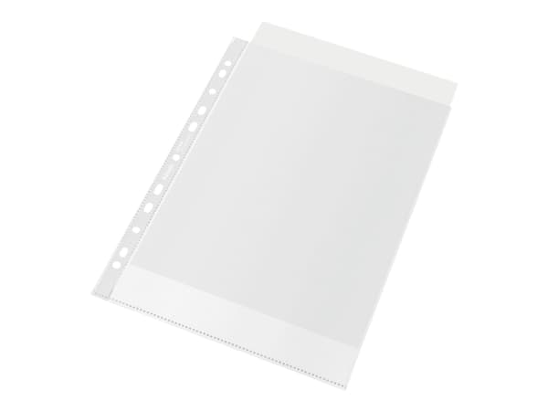 Plastficka Esselte 100 % återvunnen, med hål, A4, 70 µm, 100 st.
