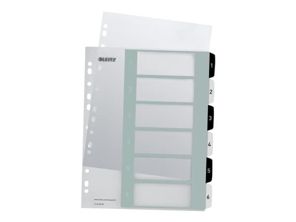 Leitz WOW, Musta, Valkoinen, Polypropeeni (PP), A4+, 245 mm, 2 mm, 305 mm