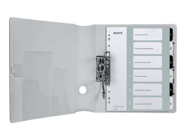Leitz WOW, Musta, Valkoinen, Polypropeeni (PP), A4+, 245 mm, 2 mm, 305 mm