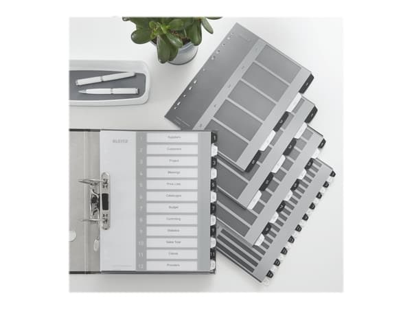 Leitz WOW, Musta, Valkoinen, Polypropeeni (PP), A4+, 245 mm, 4 mm, 305 mm