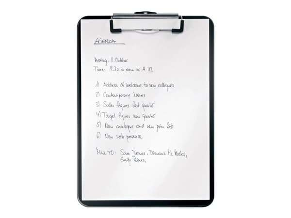 Clipboard Letiz WOW uden forside A4 sort