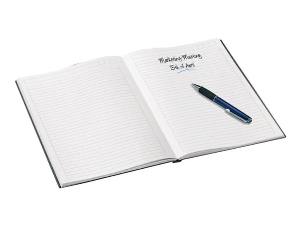 Leitz WOW - Notisbok - eskebundet - A5 (148 x 210 mm) - 80 ark / 160 sider - linjert - svart