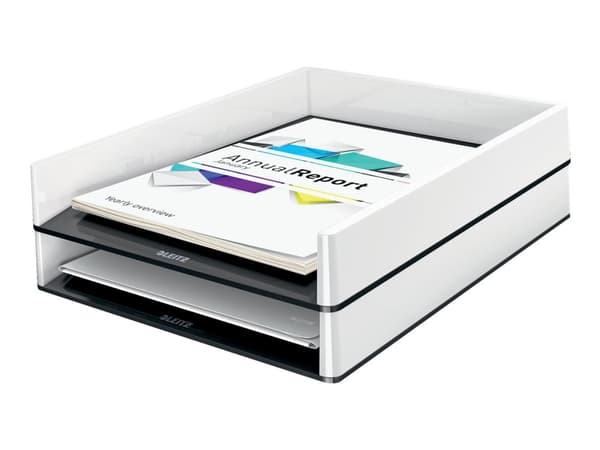 Brevlåda Leitz WOW Dual vit/svart