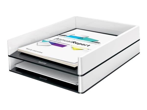 Brevlåda Leitz WOW Dual vit/svart