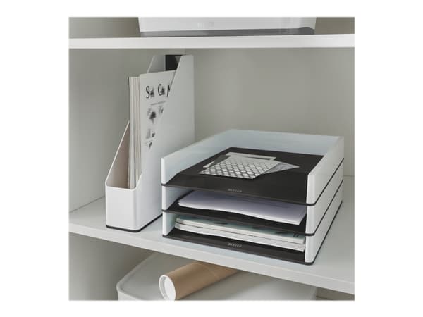 Brevlåda Leitz WOW Dual vit/svart