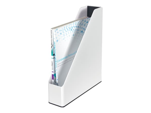 Tidsskriftsamler Leitz WOW Dual hvid/sort
