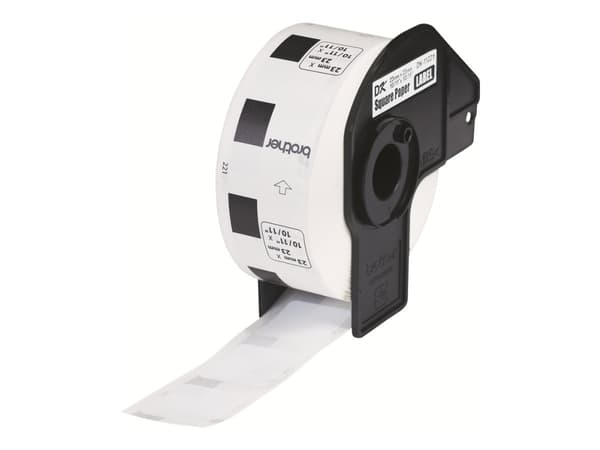 Brother DK-11221 - Svart på hvitt - 23 x 23 mm 1000 etikett(er) merkelapper - for Brother QL-1050, 1060, 1110, 500, 550, 560, 570, 580, 600, 650, 700