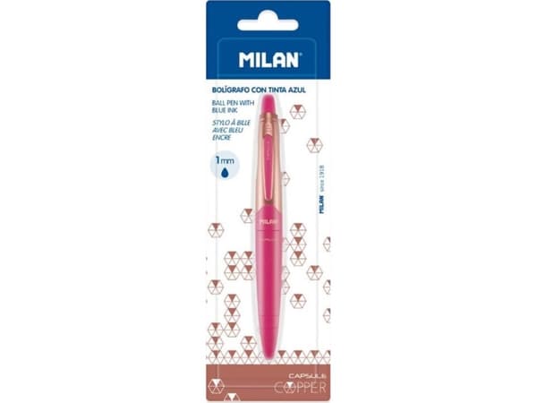 Milan Capsule Kobber Rosa blå MILAN kulepenn