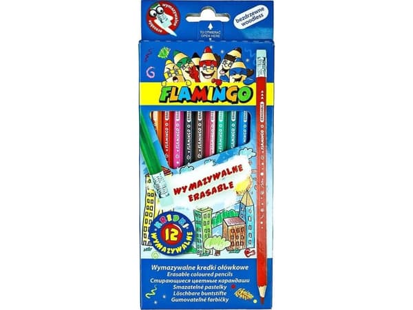 Titanum Slettbare trefrie blyantstifter 12 farger (385021)