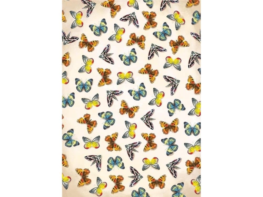 Green Owl Notebook with Butterflies