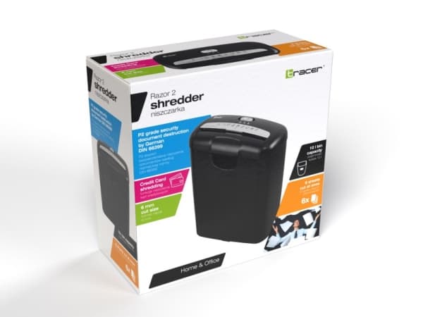 Tracer Razor 2 - Dokumentförstörare - remsskuren - 6 mm - P-2