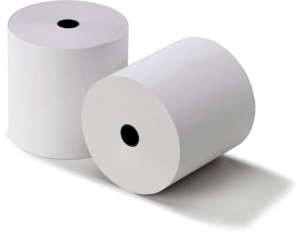 Lämpörulla 80x80x12mm 55m Topcoat 80g BPA free - (55 metriä per rulla x 3 rullaa)