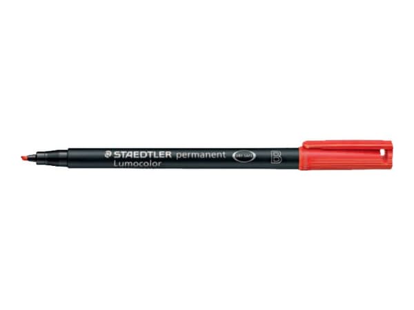 STAEDTLER Lumocolor - Markering - permanent - röd - 2.5 mm - bred