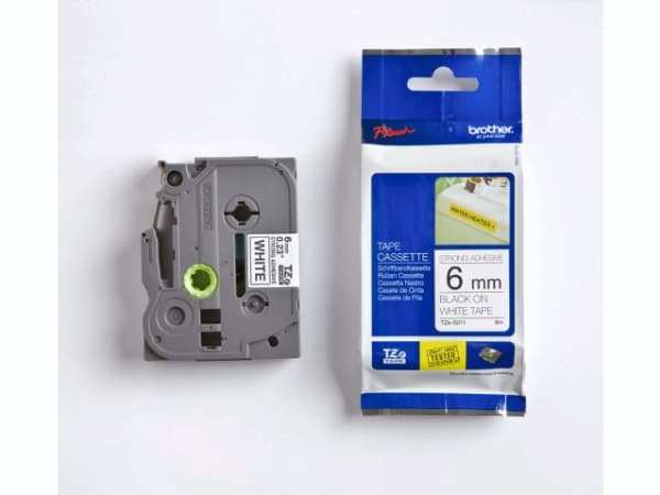 Brother - Rull (0,6 cm) teipkassett for skriver - for P-Touch PT-1080, 1090, 1230, 1290, 18, 2030, 2430, 2730, 3600, 7100, 9700, 9800, PT-GL-200