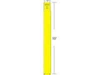 Zebra Z-Band Fun - Gul - 25.4 x 254 mm 1400 etikett (er) (4 rulle/rullar x 350) handledsetiketter - för LP 2824 Plus