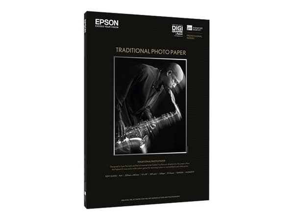 Epson Traditional Photo Paper, DIN A4, 330 g/m², 25 ark
