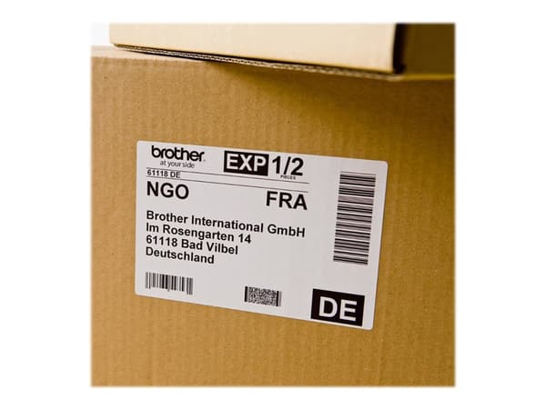 Brother DK-11240 - Svart på hvitt - 51 x 102 mm 600 etikett(er) forsendelsesetiketter - for Brother QL-1050, QL-1050N, QL-1110NWBc, QL-550