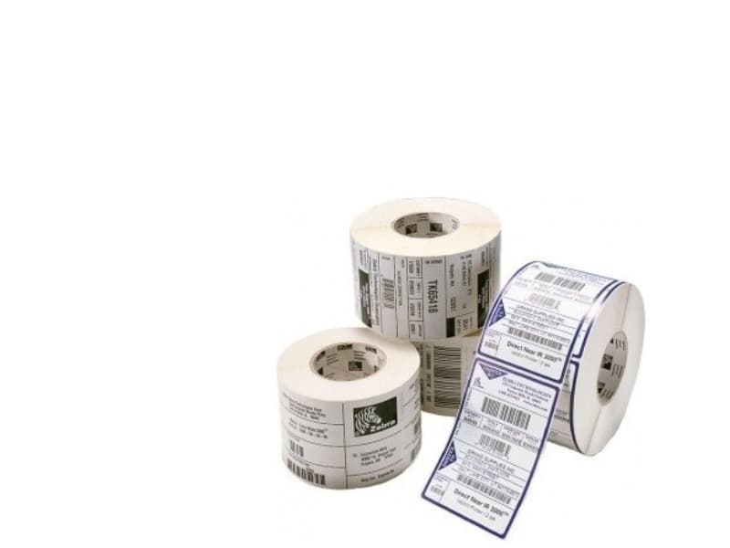 Zebra Z-Perform 1000D, Permanent Adhesive, papper, direkt termal, 80 um, 1,9 cm, 30 ark
