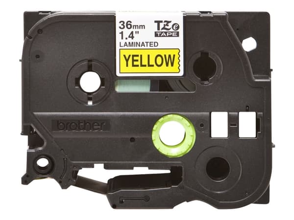 Brother TZe-661 - Standardklebemiddel - svart på gult - Rull (3,6 cm x 8 m) 1 kassett(er) laminert teip - for P-Touch PT-3600, 530, 550, 9200, 9400,