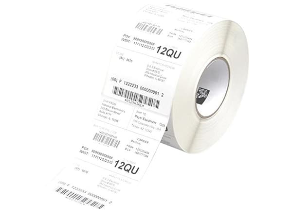 Zebra Z-Perform 1000T - Permanet adhesiv - ubelagt - 25.4 x 38.1 mm 30960 etikett(er) (12 rull(er) x 2580) merkelapper - for TLP 26XX, 3642; Zebra GX