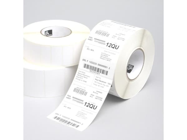 Zebra Z-Perform 1000T - Matt - permanent akryl-adhesiv - hvit - 38.1 x 76.2 mm 21804 stk (6 rull(er) x 3634) papir - for PAX 110; TLP 2746; Xi Series